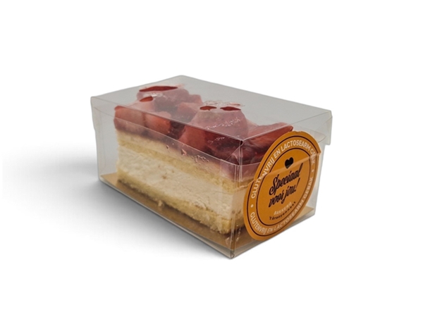Glutenvrij-lactose-arm gebakje Aardbei