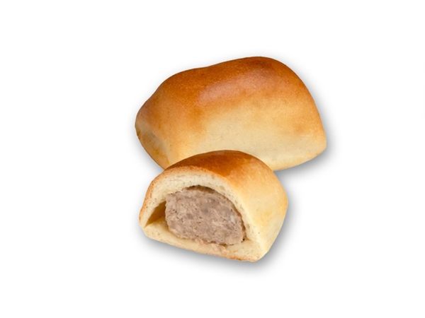 Handgemaakte mini worstenbroodje